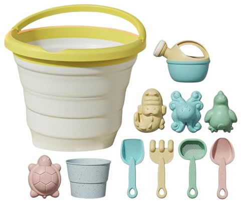 Giocattolo Di Sabbia Per Bambini, Compatto E Leggero, 1 Set, Giocattoli Da Spiaggia Da Viaggio, Set Di Giocattoli Di Sabbia Da Spiaggia, Facile Da Pulire E Riporre, Per Attività All'aperto Campeggio I