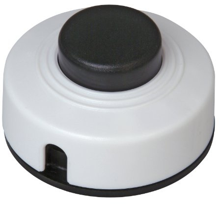 Kopp 191801088 Fußtretschalter, 1-polig, 250 V, 2 A, schwarz/weiß