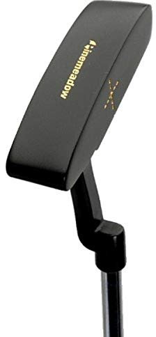 Pinemeadow Herren Golf Black Zinc Style Putter, Left-Handed, 34-Inches