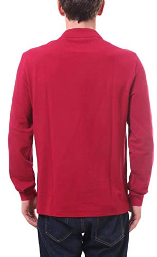 Lacoste L1312, Polo, Uomo, Rosso (Bordeaux), XL