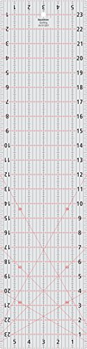Liquidraw Quilting Ruler - 6 x 24 | Transparent Acrylic | Clear, Bold Imperial Measurement Markings | Patchwork Rectangle Quilting Template | Ideal For Quilting, Sewing & Cutting | 3 mm Thick
