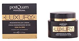 Postquam - Crema Día Luxury Gold | Crema Hidratante con Acido Hialuronico y Oro Coloidal - 50 ML