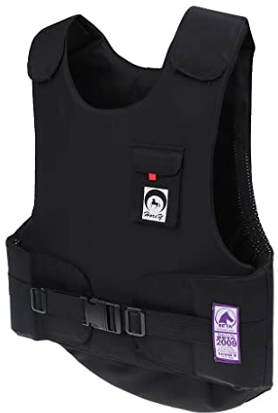 Equestrian Flexible Körperschutzweste Reitweste BETA 2009 Level 3 S, schwarz