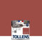 Tollens Peinture extérieure multisupport - Ultra résistante Haute qualité - Satin - Rouge Corail - 0,5L = 7m2