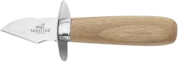 Sabatier International Couteau Lancette à huitres avec garde lame 4,5cm manche bois