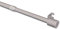 Interdeco Klemmstangen/ausdrehbare Scheiben-Gardinenstangen zum Klemmen Silber-Grau in 10 mm Ø, 60-90 cm