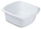 Addis Rectangular Washing Up Bowl, White, 9.5 Litre