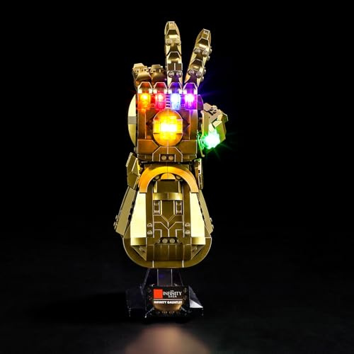BRIKSMAX Led Licht für LEGO Infinity Handschuh 76191 - Compatible with Lego Marvel Bausteinen Modell - Ohne Lego Set