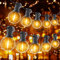 GLUROO 30M Guirnaldas Luminosas de Exterior LED,G40 Guirnaldas Luces Exterior IP45 Impermeable con 50+2 Bombillas de Plástico, Inastillable Cadena de Luces para Jardín Porche Patio Trasero