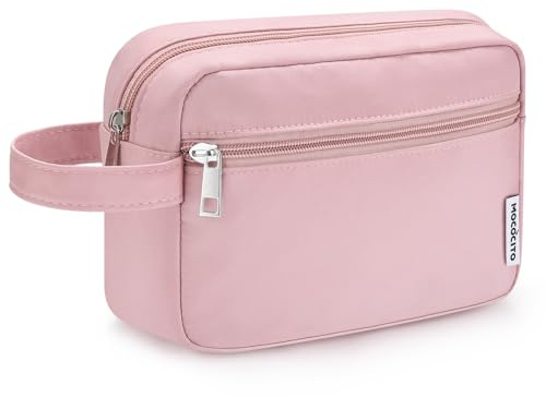 MOCOCITO Beauty Case da Viaggio,Beauty Uomo da Viaggio,Borsa da Toilette per Uomo e Donna, Trousse da Viaggio,2.1L con Maniglia Laterale, Astuccio Porta Tucchi Piccolo, Borsa Cosmetica(Rosa)