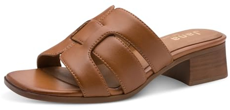 Jana dam Jana Softline Leather Mule Heel 8-27766-46Sandal med häl
