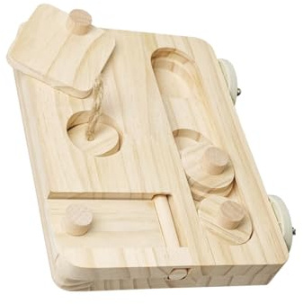 KieTeiiK Station d'alimentation Interactive pour Oiseaux avec Puzzle Mobile Jouet Et Compartiments Alimentaires Plate-Forme De Recherche Nourriture pour Perroquets Jeu Interactive Bird