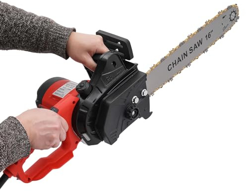 Chainsaw, motosega elettrica da 16 pollici, 2000 W, 800 giri/min, motosega elettrica, 40 cm, per legna da ardere e albero