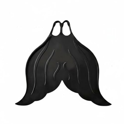 SZLIFE Monofin Nuoto Monopinna Sirena Silicone Grandi Movimento Sinuoso Aiuto Allenamento Adatta Piscina Foto Sottacqua Giochi Mare , Nero Elegante , 37-39