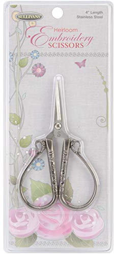 Sullivans Heirloom Embroidery Scissors, 4, Teardrop Handle