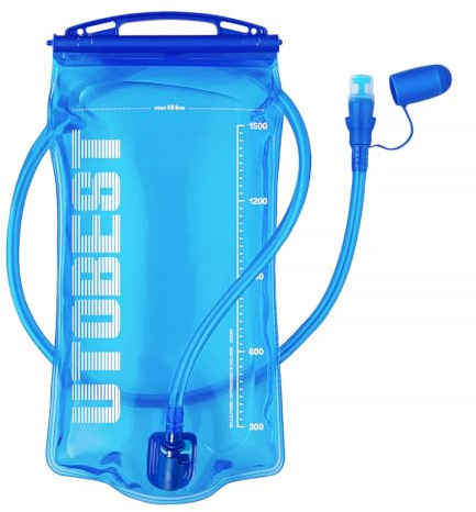 UTOBEST Water Bladder,Hydration Bladder 1 L 1.5 L 2 L 3 L Water Bladder for Hiking Backpack, BPA Free, Leak Proof Water Reservoir for Running Cycling