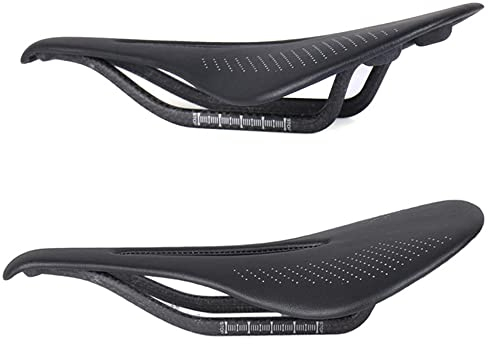 Hliya Carbon Fahrradsattel/Mountainbikesattel, Rennradsattel, komfortabler wasserdichter MTB Sattel 3k Matte 96g