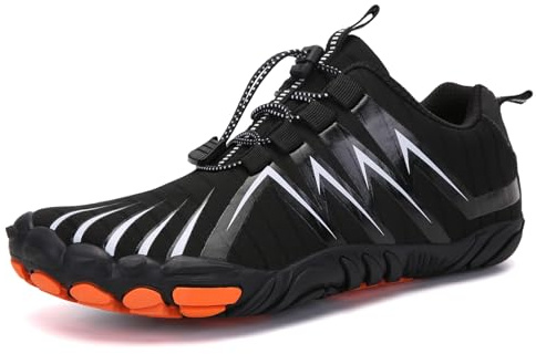 Barefoot Shoes Mens Womens Wide Toe Trail Running Trainers Lightweight Comfortable Workout Shoes for Hiking Fitness Walking Unisex