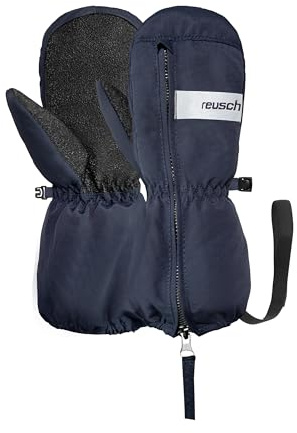 Reusch Moritz Mitten - Manoplas cálidas, Resistentes al Viento y Transpirables para bebés pequeños niños y niñas con Cremallera práctica