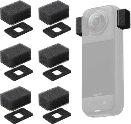 TenaLucy 6 Piezas Filtro Anti-Viento de Micrófono,Protectores de Micrófono Cubrevientos para Micrófono Mic Wind Muff Protector de Viento para Micrófono Espuma Antiviento para Exteriores