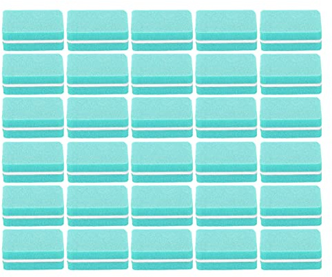 Blocco tampone per unghie professionale 30 pezzi Blocco levigante per lucidatura unghie di qualità professionale per manicure pedicure Uso domestico Strumento per nail art (Verde)