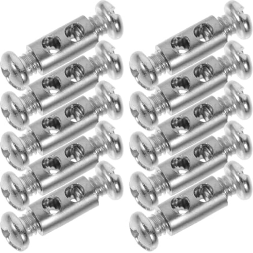 Happyyami 10 Piezas Clip para Cable de Acero Juego de Abrazaderas de Cable de Doble Bloqueo Acero Inoxidable Plata Instalación Rápida en Iluminación y Carteles