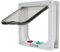 TKOOFN Gattaiola per Cani - Chiusura a 4 vie Portas per Gatti Porta per Animali Domestici Porta per Gattini, Cani di Piccola Taglia,Entrata e Uscita Controllabile (Bianco, M - 19 x 19,8 x 5,5 cm)