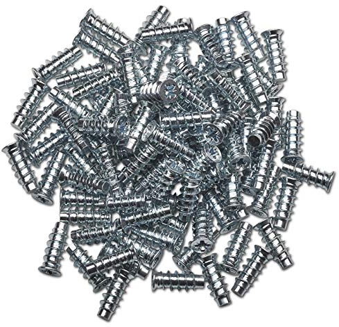 100 x SOTECH Euro tornillos 6,3 x 13 mm (diámetro de la cabeza: 7,7 mm) Tornillos especiales Vario agujero totalmente roscado 5 mm con cabeza avellanada
