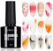 TOMICCA Clear Blooming Gel Nagellack, UV LED Spreading Nagellack für Nageldesign, Marmor, Aquarell Blüten Nail Art Polish 8ml
