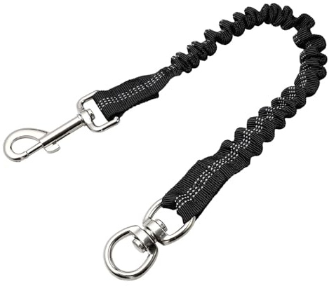 HAKIDZEL Laisse Élastique Réfléchissante pour Chien Petit Format en Nylon Résistant, Rallonge Extensible pour Promenades en Extérieur, Adaptée Au Jogging Et Dressage