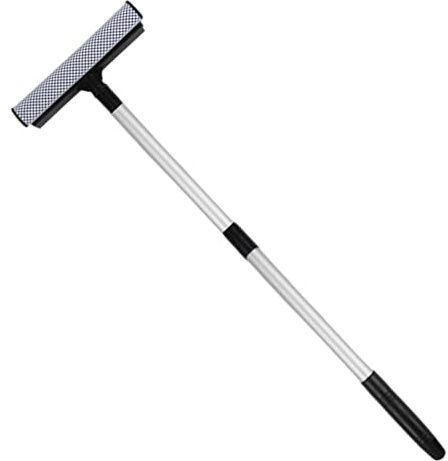 Outil De Nettoyage De Fenêtres Et De Vitres | Brosse Raclette Télescopique 2-en-1,Brosse et Lave-Vitre,pour Vitres de Véhicule, Carrelage de Salle de Bain et Sols Domicile