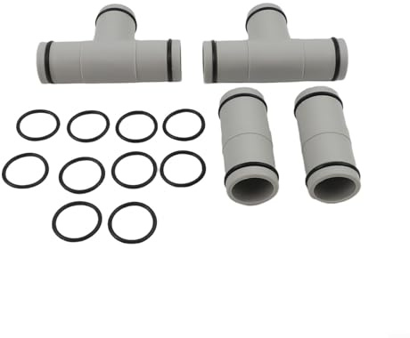 Kit de conectores de manguera de piscina y conectores rectos con juntas tóricas para prevención de fugas