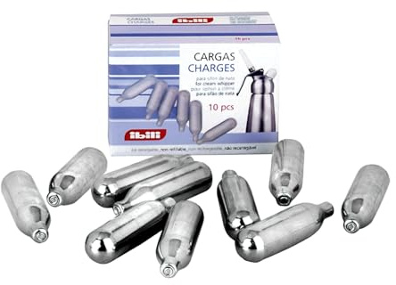 751000 IBILI Cargador Sifones de Nata NO2, Caja de 10 Piezas