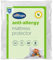 Silentnight colchón antialérgico, Almohadilla Doble, Funda Protectora de Cama Lavable a máquina, Microfibra, White, 135 x 200 cm