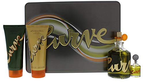 Curve by Liz Claiborne for Men - 4 Pc Gift Set 4.2oz EDC Spray, 0.25oz EDC Splash, 3.4oz After Shave