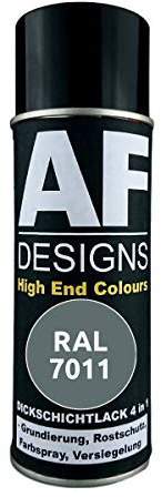 4 IN 1 Ral 7011 Gris Hierro Dickschichtlack Laca Spray Lata de Aerosol