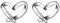 YAXUN Herz Ohrringe für Damen 925 Sterling Silber Herz Ohrstecker Ohrringe Hypoallergene Ohrschmuck für Frauen und Mädchen