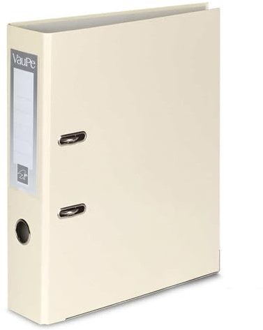OFFICE CENTRE 1x Vanilla A4 Large 75mm Lever Arch File Folder Metal Edge Strengthened Stationery Document Archive Paper Storage Office School Home Easy Filing System 15 Colour Coding Wide Spine