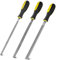 WOTAHI Wood Rasp File Set - 3-Piece T12 Carbon Steel Wood Rasps with 200mm/8-Inch Double-Sided Coarse Teeth Files in Round, Half-Round and Flat Shapes for Woodworking Shaping and Sharpening