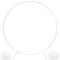 PILIN Cerchio Palloncini Struttura, Arco Palloncini Struttura, Struttura per Palloncini, Cerchio Metallo Allestimenti, Arco Matrimonio Per Compleanno Decorazione Di Nozze 1.8M Bianco