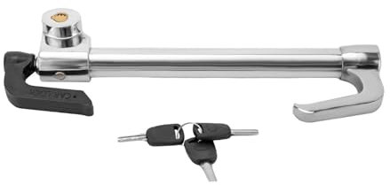 biniliubi Serrure Volant PéDale Voiture Antivol Verrouillage Outils SéCurité Bloque Barre Auto Bloc Code Combinaison Acier Universel Protection VéHicule Campingcar Longueur réglable
