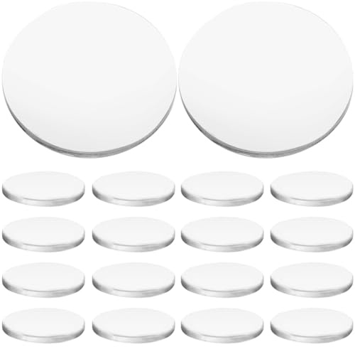 SEWOART 20Pcs Convex Lens Acrylic Magnifying Lenses Accessory for Magnifier Making Portable Round Transparent Lens for Office Hobby Use
