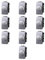 10x Dimmer, regolazione 100W-1000W, Modulo Grigio, Compatibile Con BTicino Living, frutti, interruttori, pulsanti, deviatori, dimmer, sensori, PIR, buzzer, Per Placche originali e compatibili