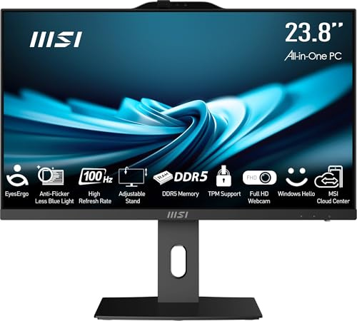 MSI PRO AP242P 14M All-in-One Desktop PC, 23.8-inch FHD IPS 100Hz Display, Intel Core i7-14700, Barebone