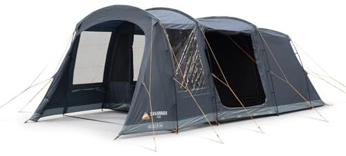Vango Savannah 400 Family Tent Camping Group Tent 4 Person Tunnel Porch