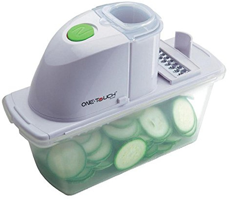 One Touch KC25 automatisk batteridriven mandolin skivare med utbytbara blad