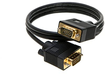 Cables Direct Online 3FT SVGA Monitor Cable - Male to Male VGA to VGA 1080P for PC, Projector, Laptop, TV