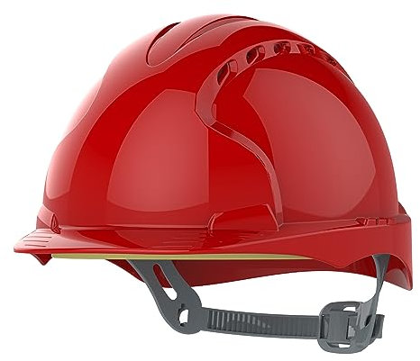 JSP EVO2 Safety Helmet with Slip Ratchet Red (AJF030-000-600)