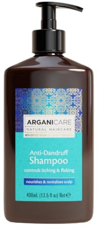 ARGANICARE| Argan Oil Anti-Dandruff Shampoo | Sensitive Scalp | Gentle Cleansing and Scalp Comfort Care | Freshness, Balance and Manageable Hair | 400 ml