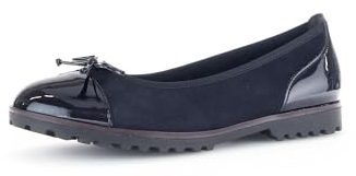 Gabor Damen Klassische Ballerinas, Frauen Flats,Halbschuhe,Sommerschuhe,Slipper,Ballerina-Schuhe,Ballett-Schuhe,Atlantik (Cognac),40.5 EU / 7 UK